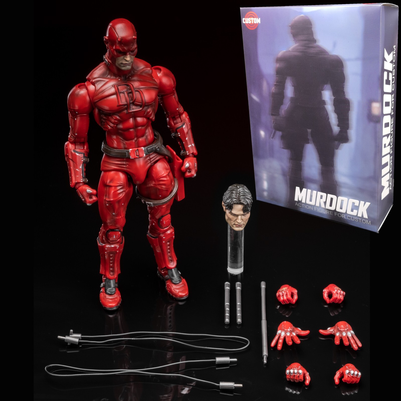 Figura DAREDEVIL Universo Marvel Comics personaje Murdock ALTA CALIDAD
