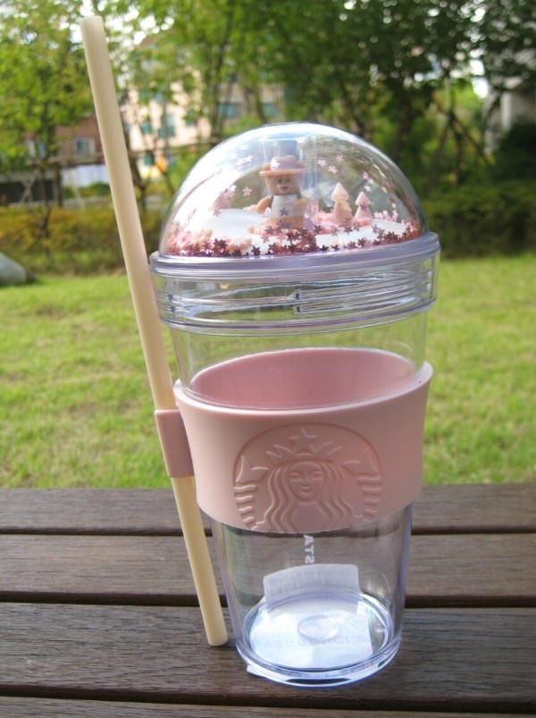 Starbucks Korea / Autum Bearista Figure Cold Cup Tumbler / 473ml / Express