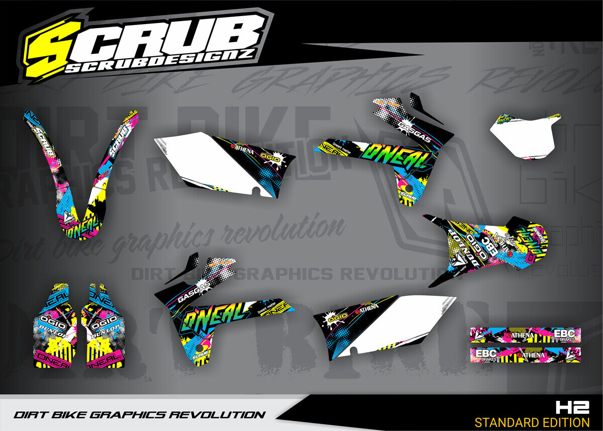 GasGas graphics EC 125 200 250 300 400 450 515 FSE 2007 2008 2009 SCRUB Gas Gas