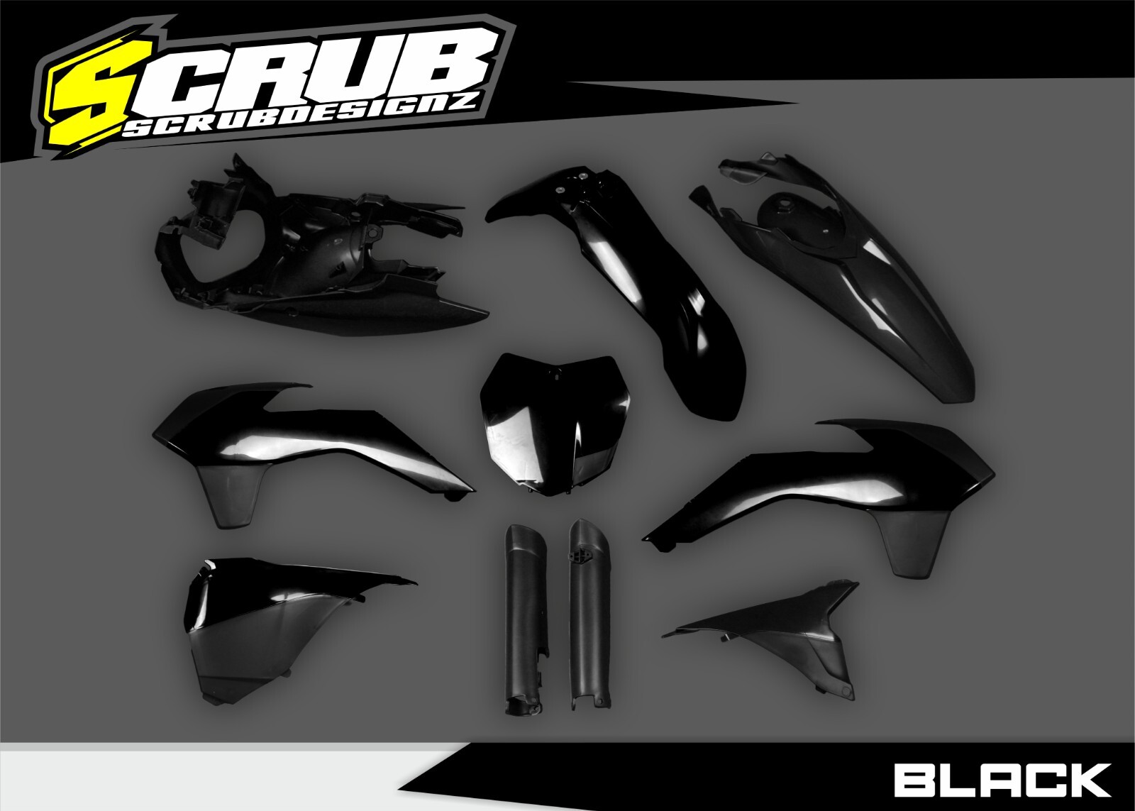 Plastics + Graphics KTM SX SX-F XC XC-F 2013-2015 Decals Stickers