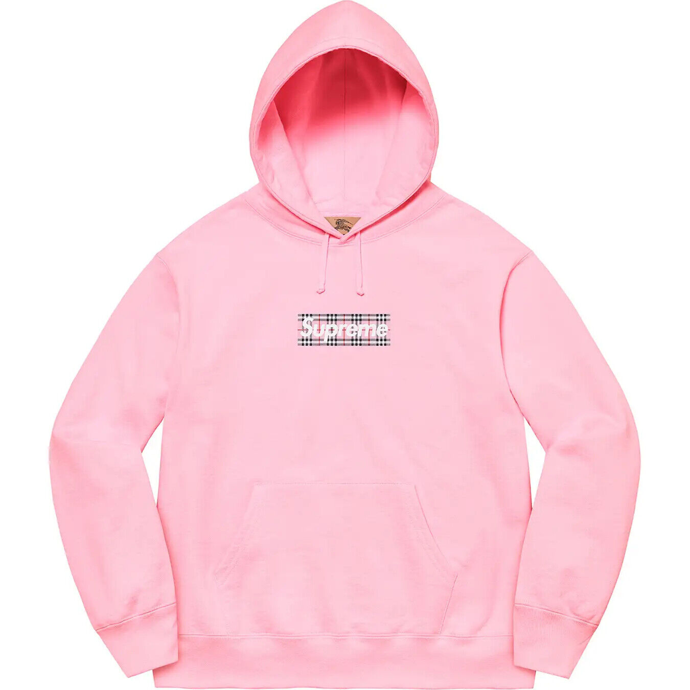 Supreme Burberry Box Logo Hooded Sweatshirt 3colors Black