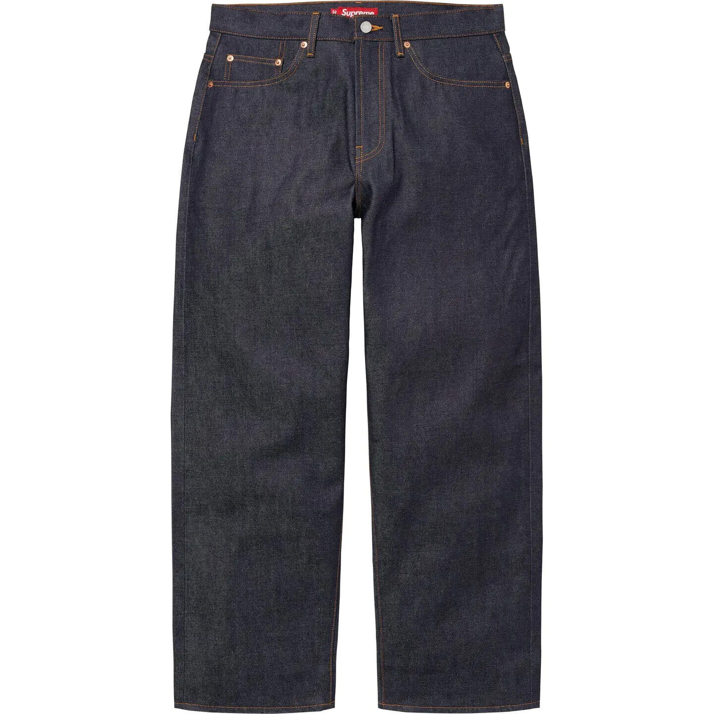 Supreme Rigid Baggy Selvedge Jean 25SS week1 Rigid Black / Indigo