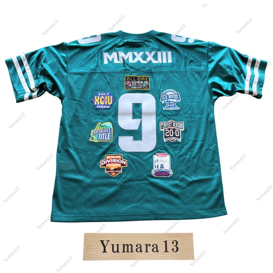 Supreme Championships Embroidered Football Jersey 4colors FW23