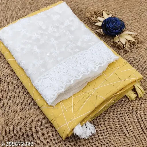 Womens Georgette Saree with blouse