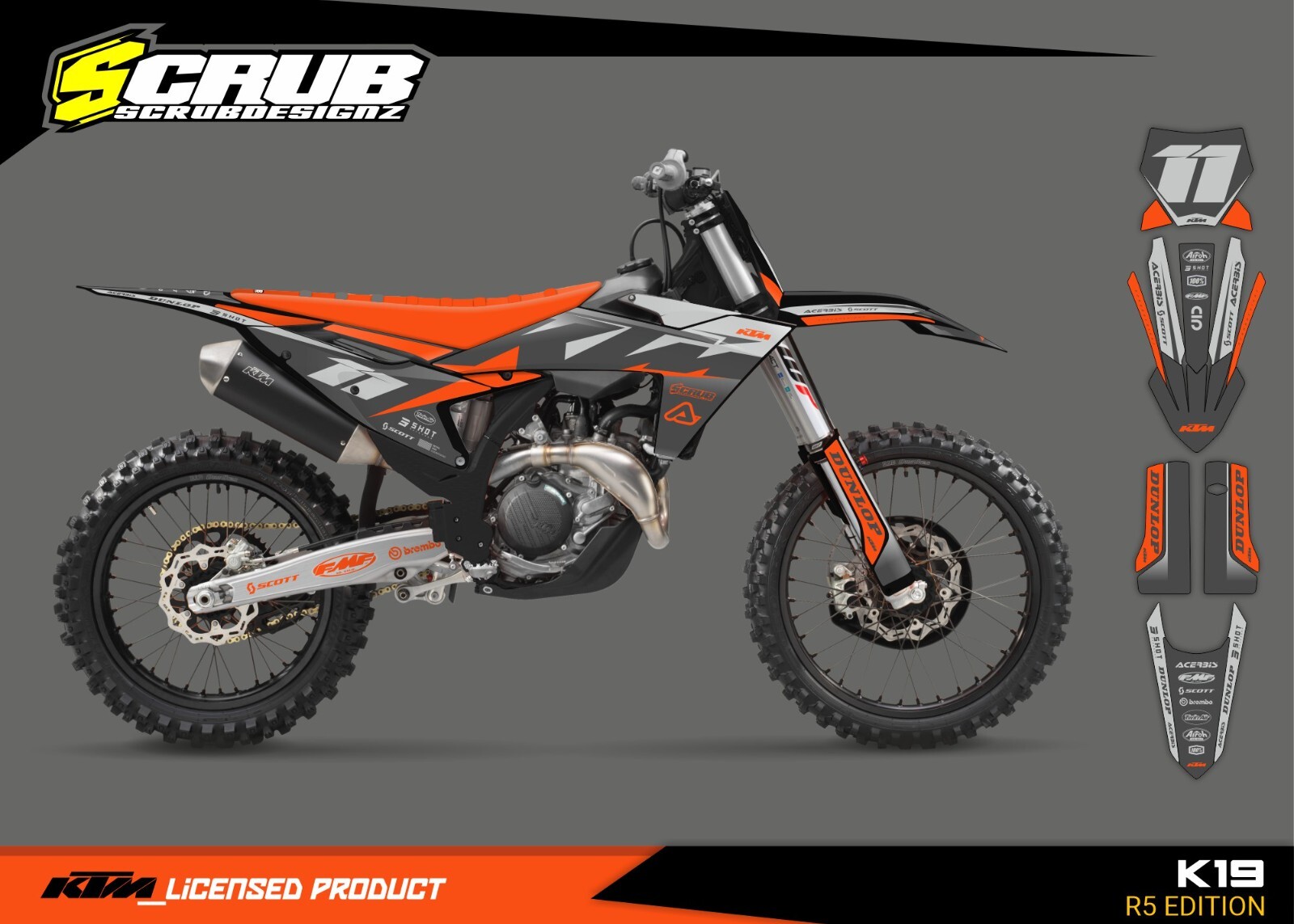 Plastics + Graphics KTM 2023 2024 XC XC-F SX SX-F