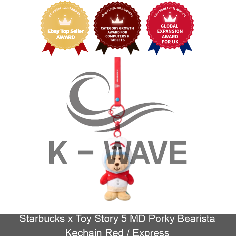 Starbucks x Toy Story 5 MD Porky Bearista Kechain Rosso/Express