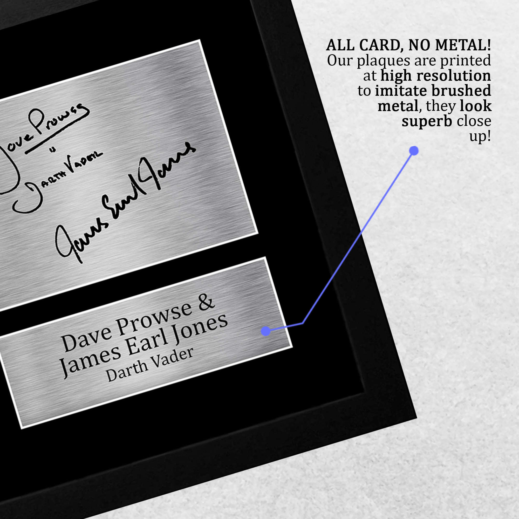 Prowse & Jones Firmado A4 Enmarcado Impreso Autógrafo Dark Vader Star Wars Impresión - Imagen 14 de 24