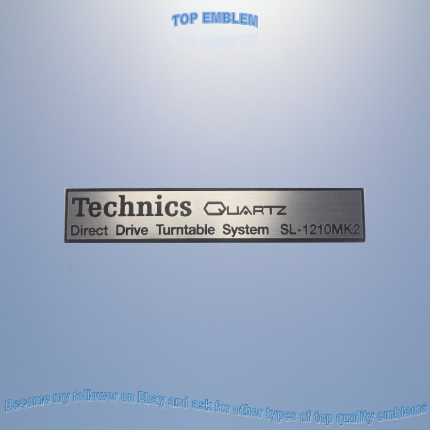 TECHNICS Emblem gequetscht Badge Ersatz Logo Aufkleber Sticker Aufkleber 1210