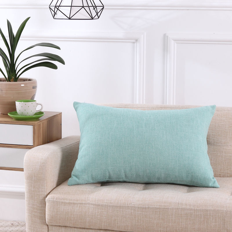 Linen Pillow Simple Sofa Pillows Office Home decor - Picture 27 of 55