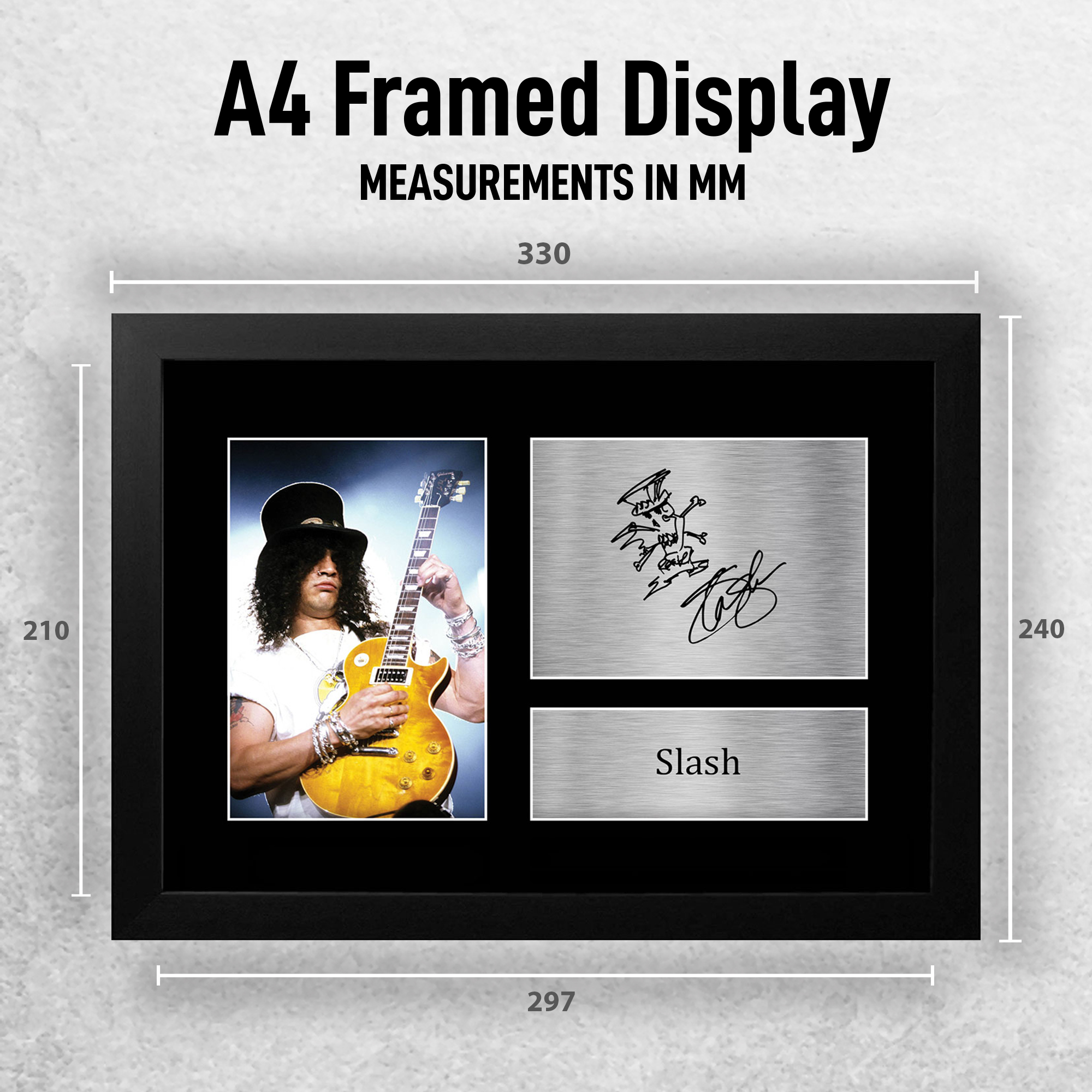 Regalo de exhibición de fotos A4 autografiada firmada preimpresa para fanáticos de Guns n Roses - Imagen 11 de 17